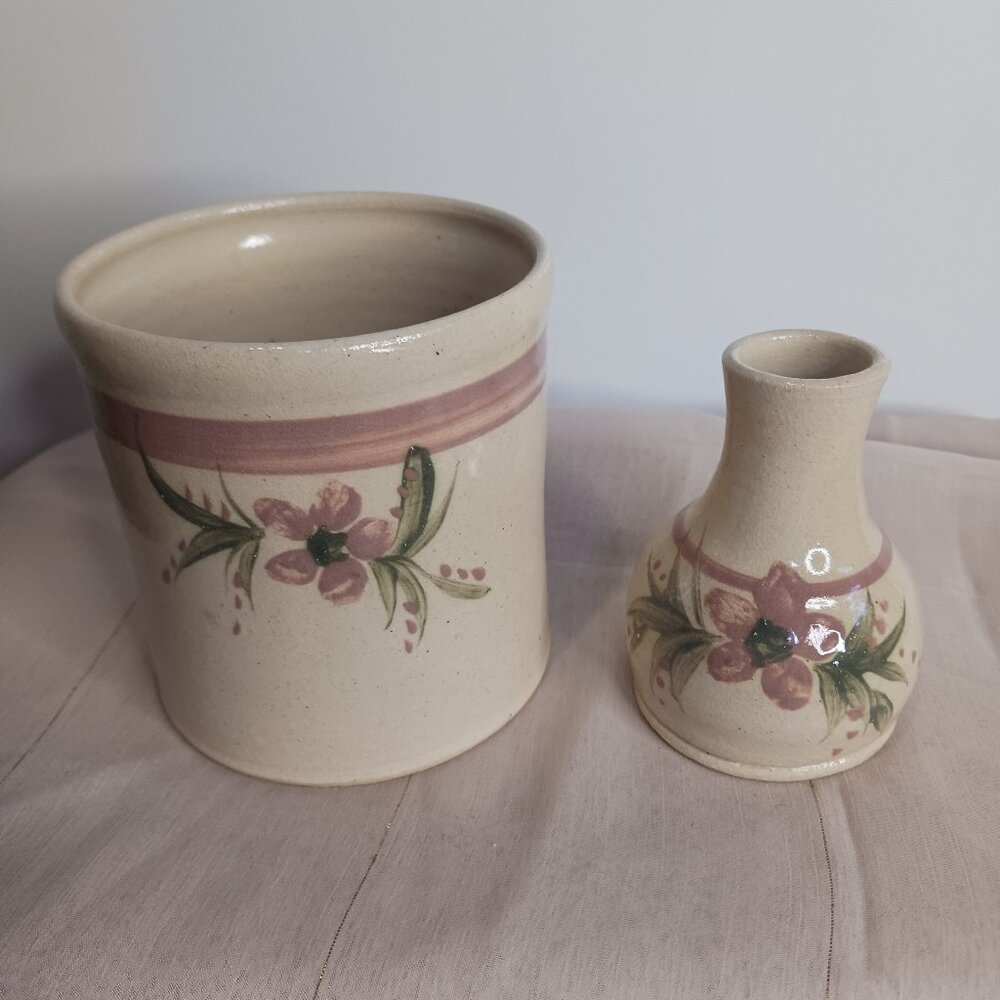 Jaggard Signed Pottery Bud Vase and Planter